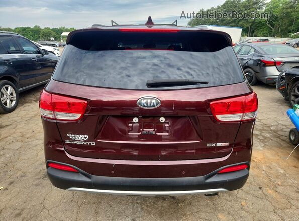 5XYPH4A17HG211823 2017 KIA SORENTO Burgundy 