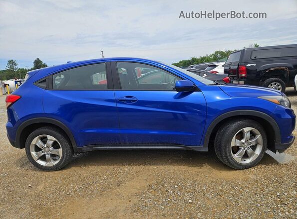 3CZRU6H3XJG729613 2018 HONDA HR-V Blue Widok komory silnika