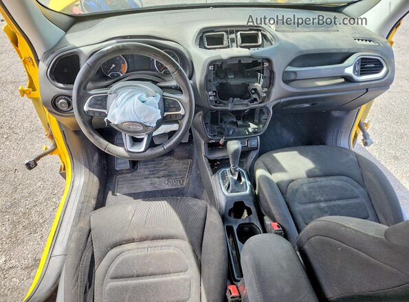 ZACCJABB3JPH84216 2018 JEEP RENEGADE Yellow Vista del cuadro de instrumentos
