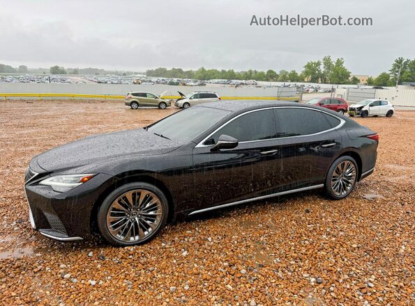 JTHD51GF1M5008943 2021 LEXUS LS500 Black უკანა მარჯვენა