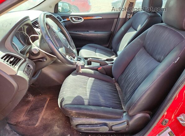 3N1AB7AP1KL610212 2019 NISSAN SENTRA Red Widok deski rozdzielczej