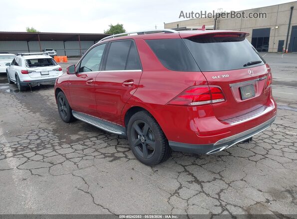4JGDA5HB0HA918883 2017 MERCEDES-BENZ GLE 350 Red Rear left