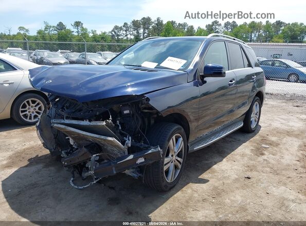 4JGDA5HB3JB015157 2018 MERCEDES-BENZ GLE 350 Синий Передняя левая четверть