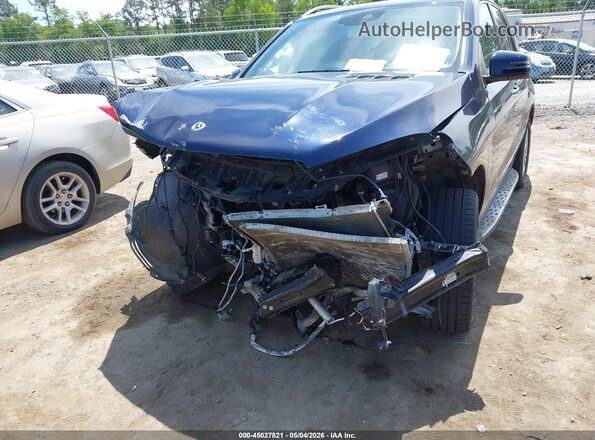 4JGDA5HB3JB015157 2018 MERCEDES-BENZ GLE 350 Синий Вид спереди