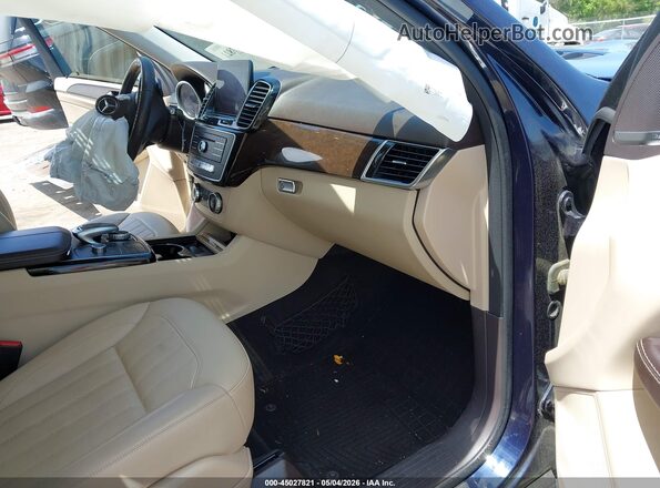4JGDA5HB3JB015157 2018 MERCEDES-BENZ GLE 350 Синий Вид салона спереди