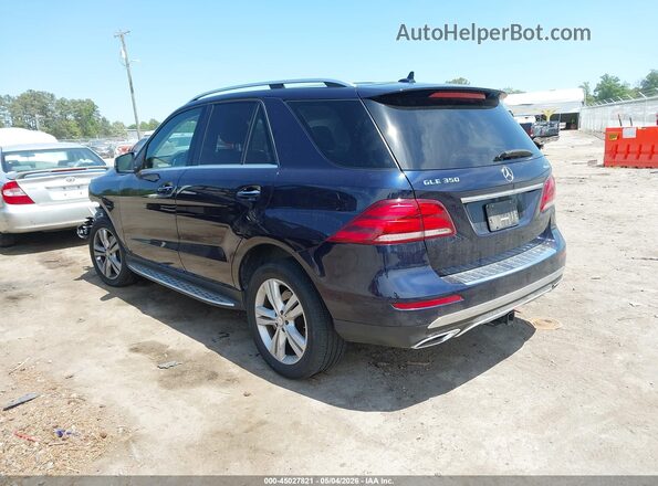 4JGDA5HB3JB015157 2018 MERCEDES-BENZ GLE 350 Синий Задняя левая четверть