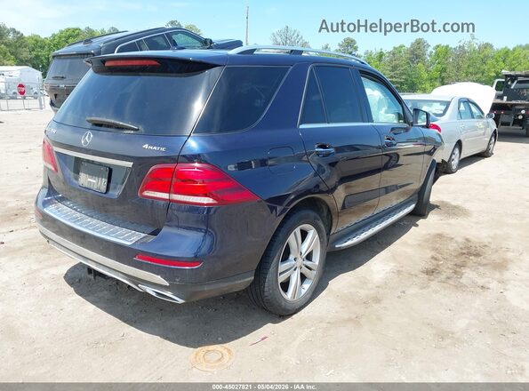 4JGDA5HB3JB015157 2018 MERCEDES-BENZ GLE 350 Синий Задняя правая четверть