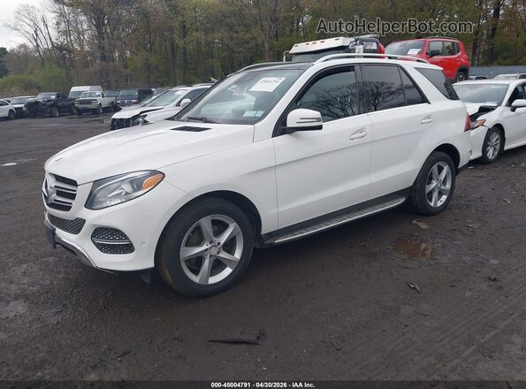 4JGDA5HB6HA950303 2017 MERCEDES-BENZ GLE 350 Белый Передняя левая четверть