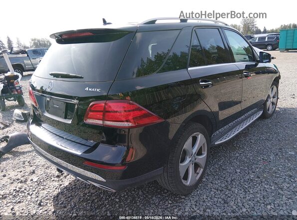 4JGDA5HB9GA678750 2016 MERCEDES-BENZ GLE 350 Black Tył prawy