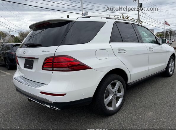 4JGDA5HB9JB073760 2018 MERCEDES-BENZ GLE 350 White Trasero derecho