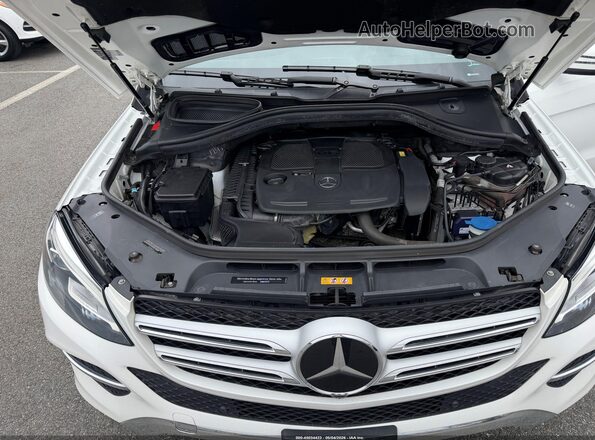 4JGDA5HB9JB073760 2018 MERCEDES-BENZ GLE 350 White Vista del compartimento del motor