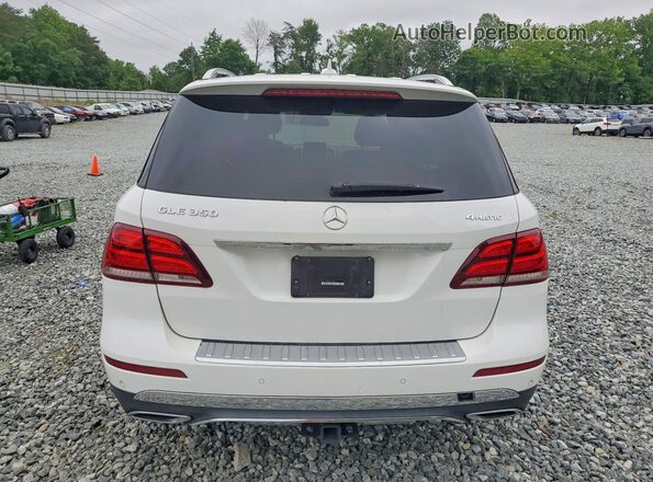 4JGDA5HB9JB174989 2018 MERCEDES-BENZ GLE Белый Вид сзади