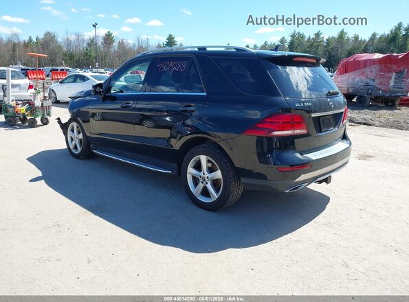 4JGDA5HBXJB016239 2018 MERCEDES-BENZ GLE 350 Black უკანა მარცხენა