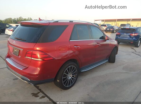 4JGDA5JB0GA677481 2016 MERCEDES-BENZ GLE 350 Red Trasero derecho