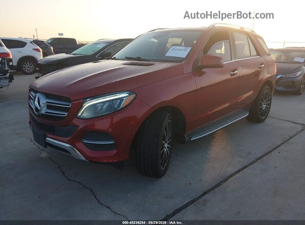 4JGDA5JB0GA677481 2016 MERCEDES-BENZ GLE 350 Red Vista frontal