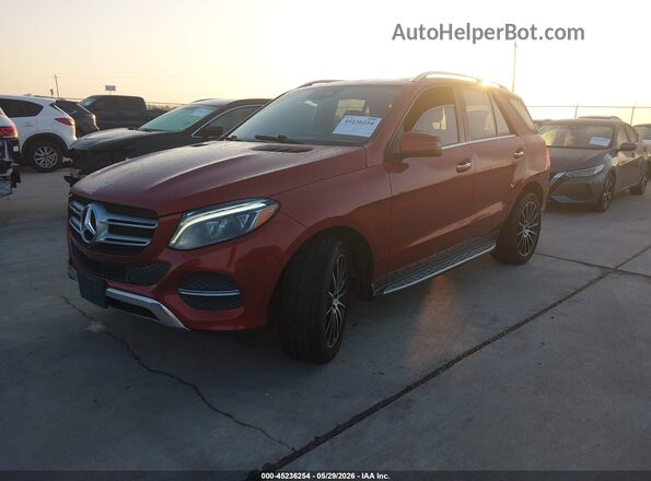 4JGDA5JB0GA677481 2016 MERCEDES-BENZ GLE 350 Red Vista tres cuartos delantera izquierda