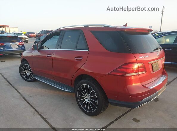 4JGDA5JB0GA677481 2016 MERCEDES-BENZ GLE 350 Red Trasero izquierdo