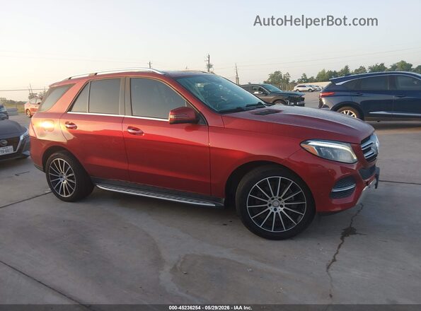 4JGDA5JB0GA677481 2016 MERCEDES-BENZ GLE 350 Red Vista interior trasera