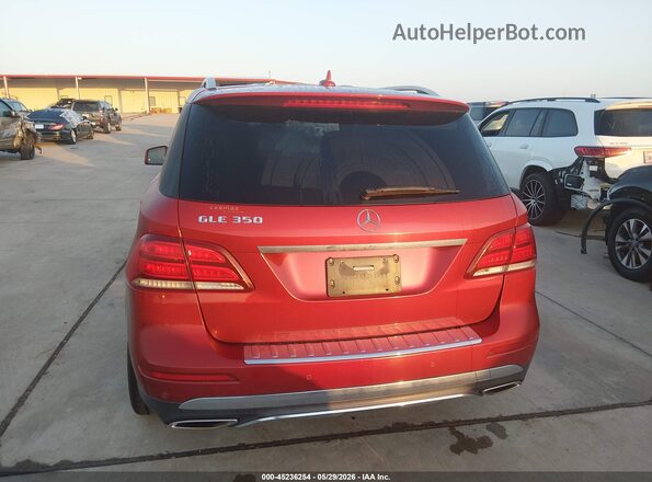 4JGDA5JB0GA677481 2016 MERCEDES-BENZ GLE 350 Red 