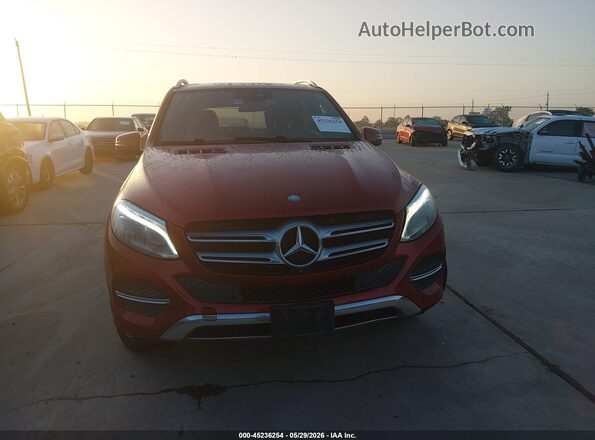 4JGDA5JB0GA677481 2016 MERCEDES-BENZ GLE 350 Red Vista del cuadro de instrumentos