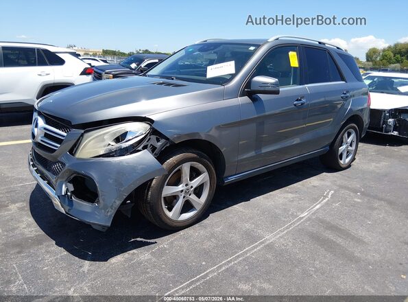 4JGDA5JB0JB122435 2018 MERCEDES-BENZ GLE 350 Gray Przód lewy