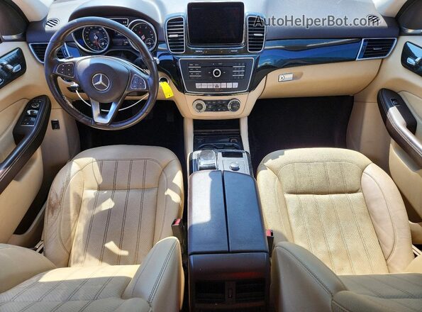 4JGDA5JB1GA782563 2016 MERCEDES-BENZ GLE White Առջևի վահանակի տեսք