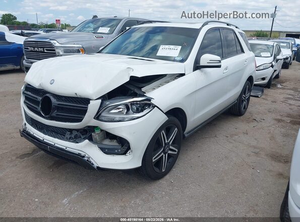 4JGDA5JB1HA854234 2017 MERCEDES-BENZ GLE 350 Белый Передняя левая четверть