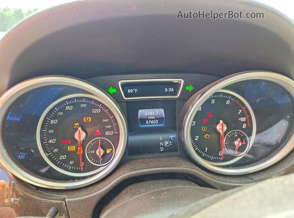 4JGDA5JB3HA960801 2017 MERCEDES-BENZ GLE White Vista del cuadro de instrumentos