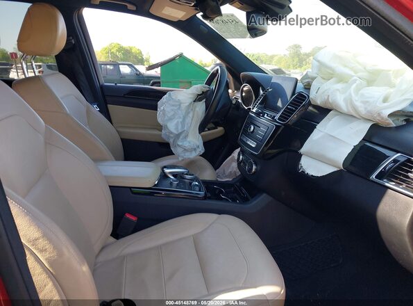 4JGDA5JB5JB105016 2018 MERCEDES-BENZ GLE 350 Burgundy Вид салону спереду