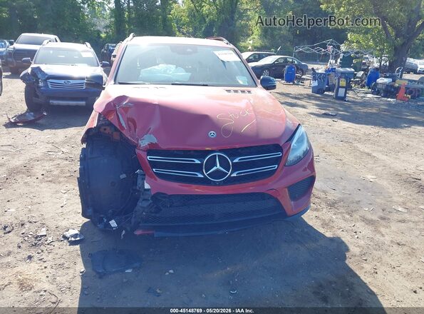 4JGDA5JB5JB105016 2018 MERCEDES-BENZ GLE 350 Burgundy Вид щитка приладів