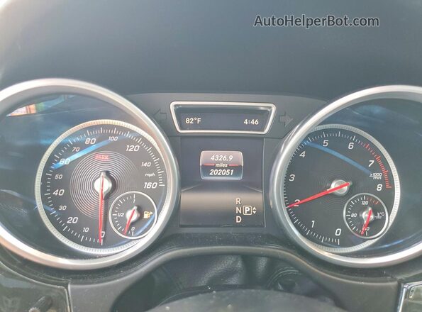 4JGDA5JB6GA684807 2016 MERCEDES-BENZ GLE Gray ხელსაწყოთა პანელის ხედი
