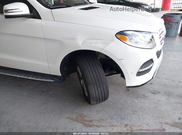 4JGDA5JB7GA743945 2016 MERCEDES-BENZ GLE 350 White Widok z przodu