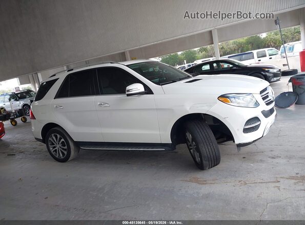 4JGDA5JB7GA743945 2016 MERCEDES-BENZ GLE 350 White Widok wnętrza z tyłu