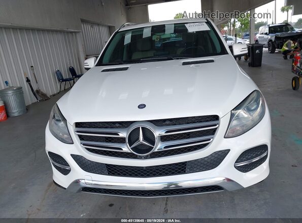 4JGDA5JB7GA743945 2016 MERCEDES-BENZ GLE 350 White Widok zestawu wskaźników
