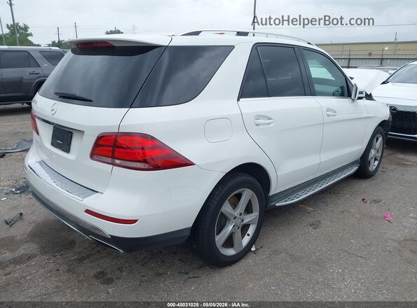 4JGDA5JB9GA735085 2016 MERCEDES-BENZ GLE 350 White Trasero derecho