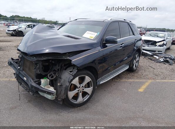 4JGDA5JB9GA786201 2016 MERCEDES-BENZ GLE 350 Синий Передняя левая четверть