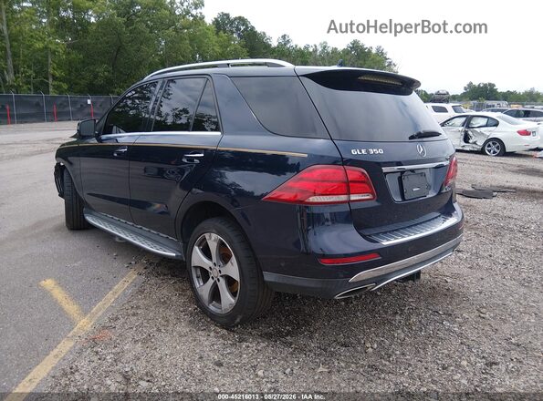 4JGDA5JB9GA786201 2016 MERCEDES-BENZ GLE 350 Синий Задняя левая четверть