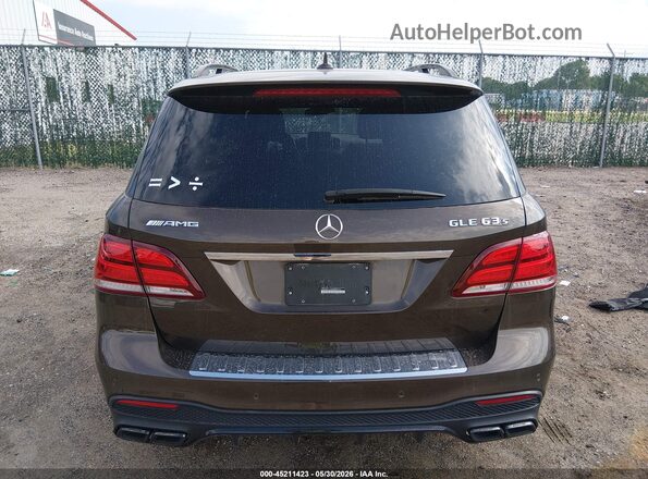 4JGDA7FB1HA896276 2017 MERCEDES-BENZ AMG GLE 63 Коричневый 