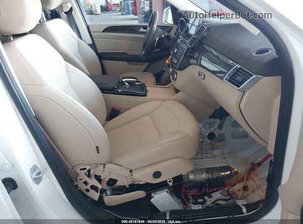 4JGDF6EE0HA801519 2017 MERCEDES-BENZ GLS 450 White Widok wnętrza z przodu