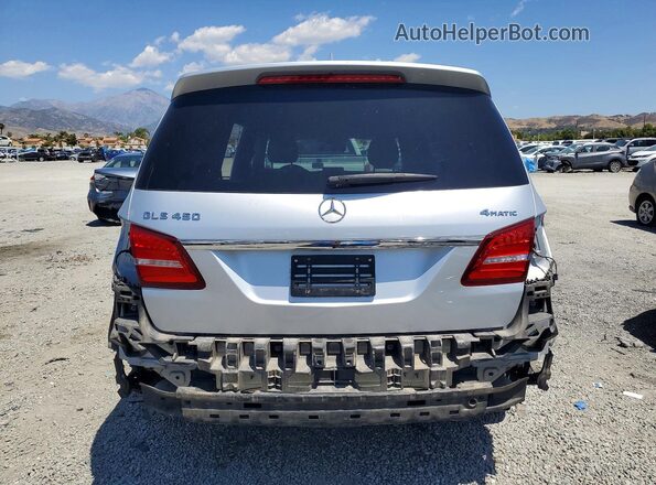 4JGDF6EE0JB141837 2018 MERCEDES-BENZ GLS Silver Widok z tyłu