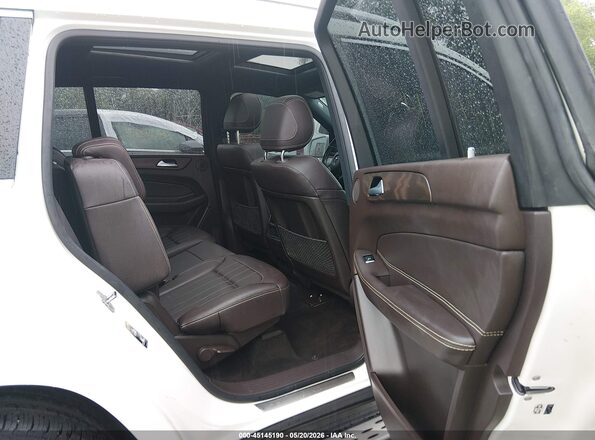4JGDF6EE0KB238456 2019 MERCEDES-BENZ GLS 450 White Widok naklejki z numerem VIN