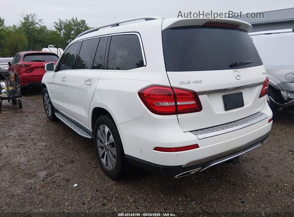 4JGDF6EE0KB238456 2019 MERCEDES-BENZ GLS 450 White Tył lewy