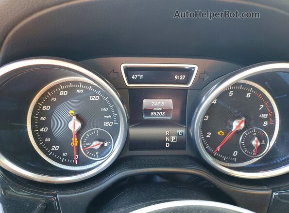 4JGDF6EE1JB011324 2018 MERCEDES-BENZ GLS Gray Widok zestawu wskaźników