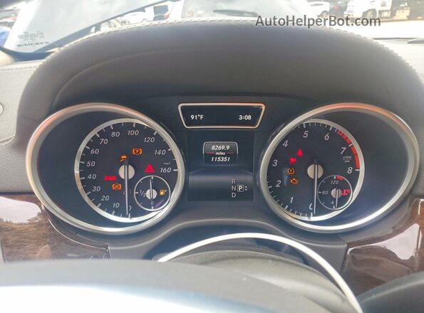 4JGDF6EE2GA647944 2016 MERCEDES-BENZ GL-CLASS Black Instrument cluster view