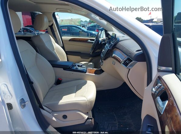4JGDF6EE4KB241344 2019 MERCEDES-BENZ GLS 450 White Widok wnętrza z przodu