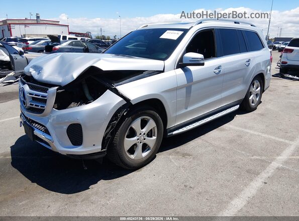 4JGDF6EE5HA869640 2017 MERCEDES-BENZ GLS 450 Silver Przód lewy