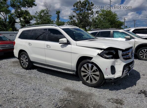 4JGDF6EE8HA861645 2017 MERCEDES-BENZ GLS Белый Передняя правая четверть