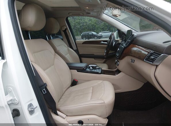 4JGDF6EE9JB030316 2018 MERCEDES-BENZ GLS 450 White Widok wnętrza z przodu
