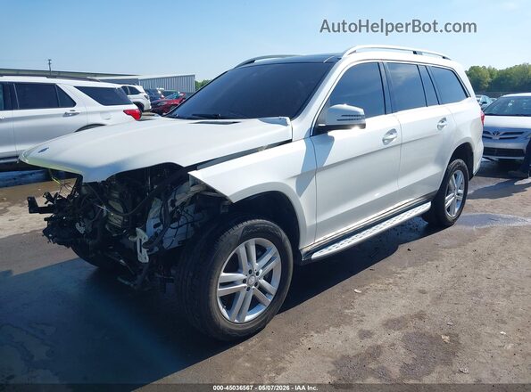 4JGDF6EEXGA649960 2016 MERCEDES-BENZ GL 450 Белый Передняя левая четверть