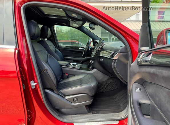 4JGDF6EEXHA775382 2017 MERCEDES-BENZ GLS Red Вид спереду